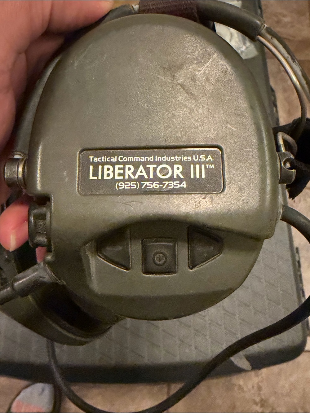 TCI Liberator III Tactical Communications Headset PTT Harris Peltor Gear Lot